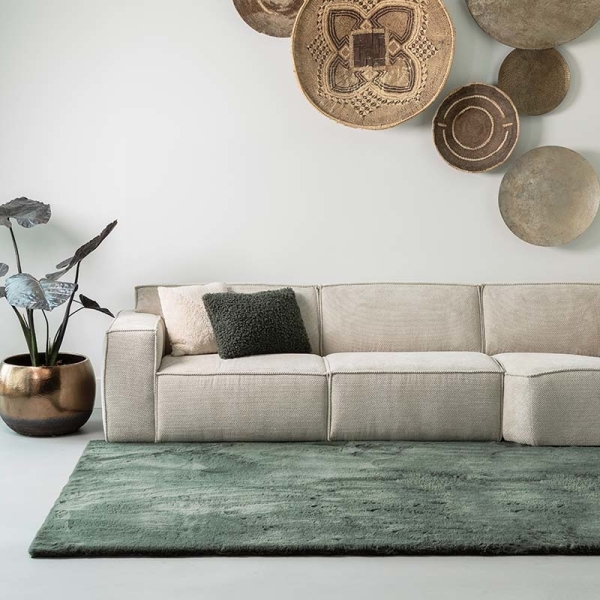 Vloerkleed Comfy - Mosgroen - Groen - 80 x 150